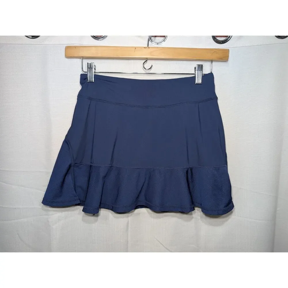 Kyodan Womens Navy Blue Tennis Skort Skirt Sz PS Pickleball Athletic Performance